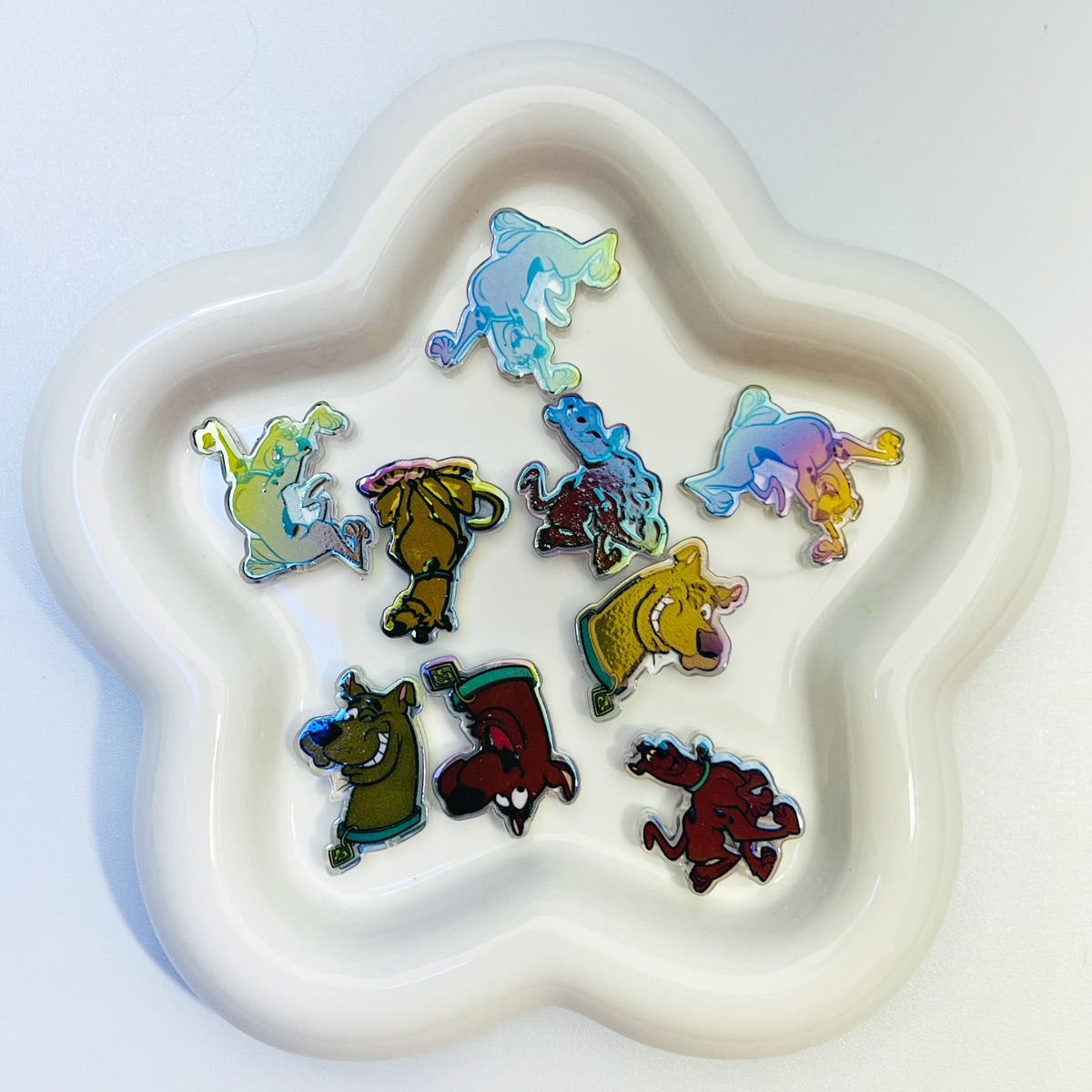 A1 - UV Scooby Acrylic Focals - 8pcs