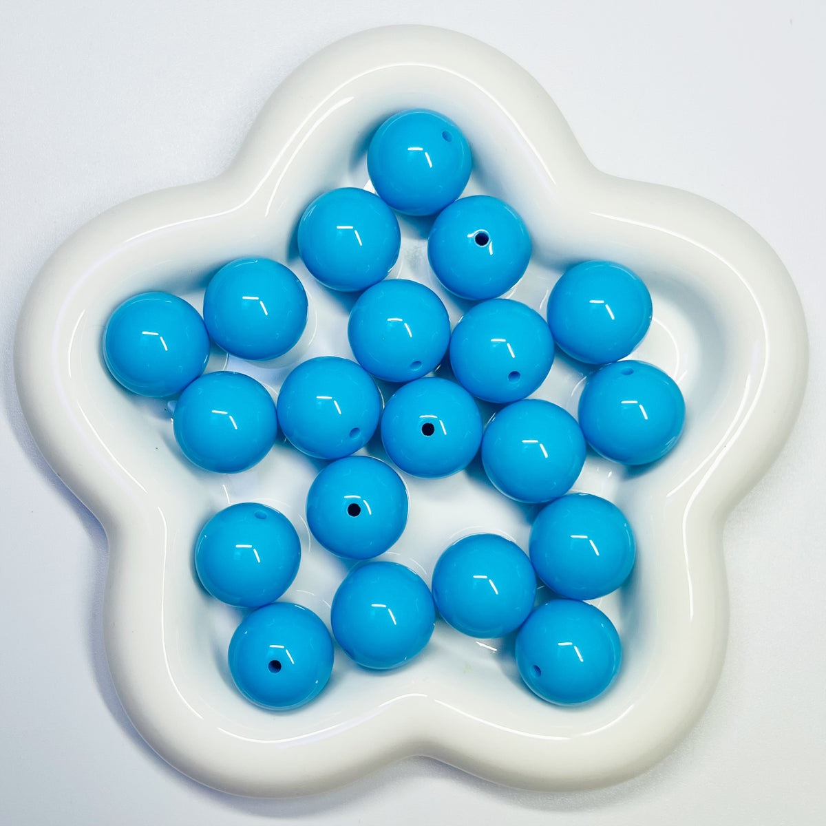 C10 - 20mm Solid Blue - 10pcs