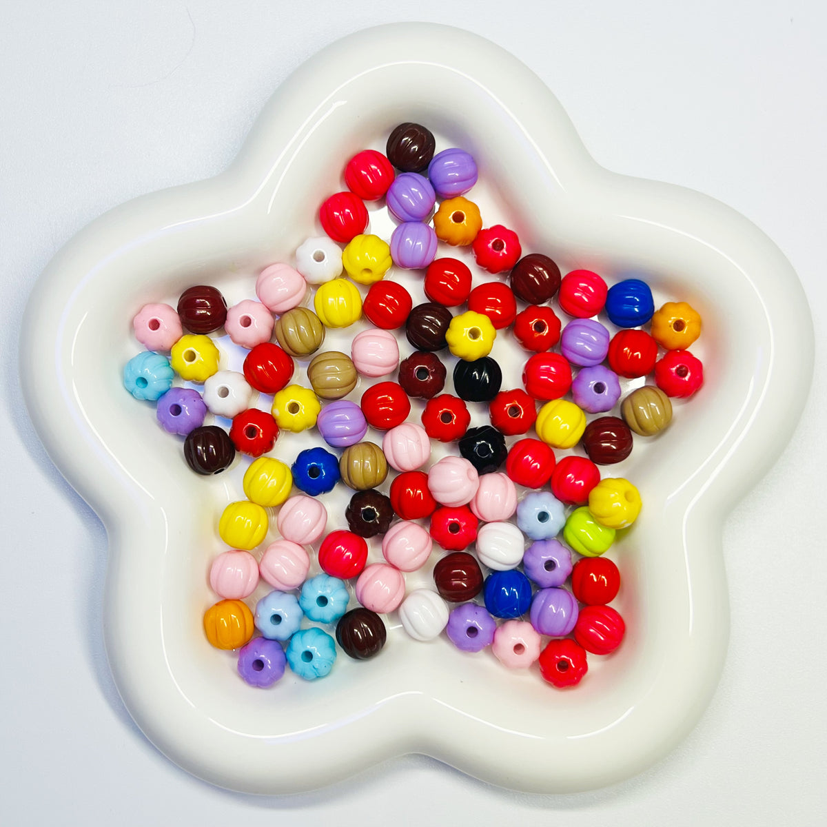 B1 - 10mm Bold Mix Pumpkin Swirl - 50pcs