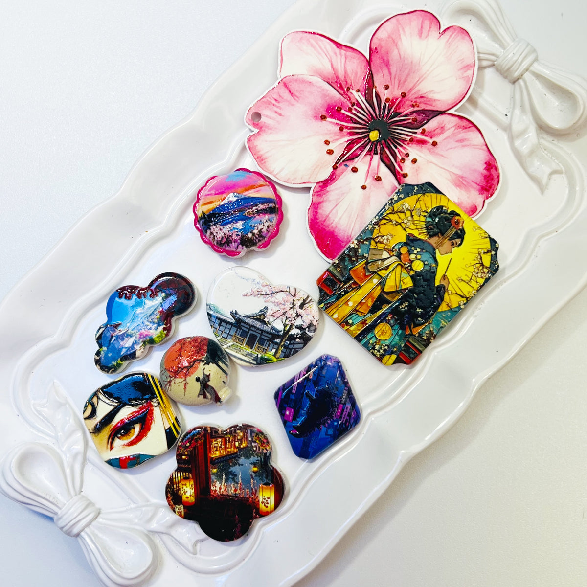 A6 - Mix Print/Shape Oriental - 8pcs