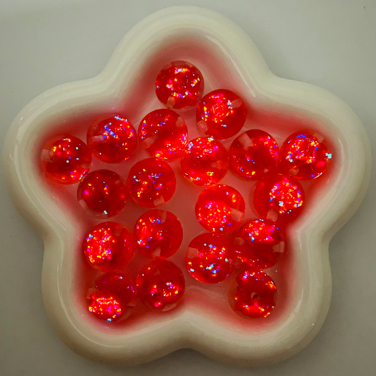 D2 - 20mm Glowing Red Rose - 7pcs