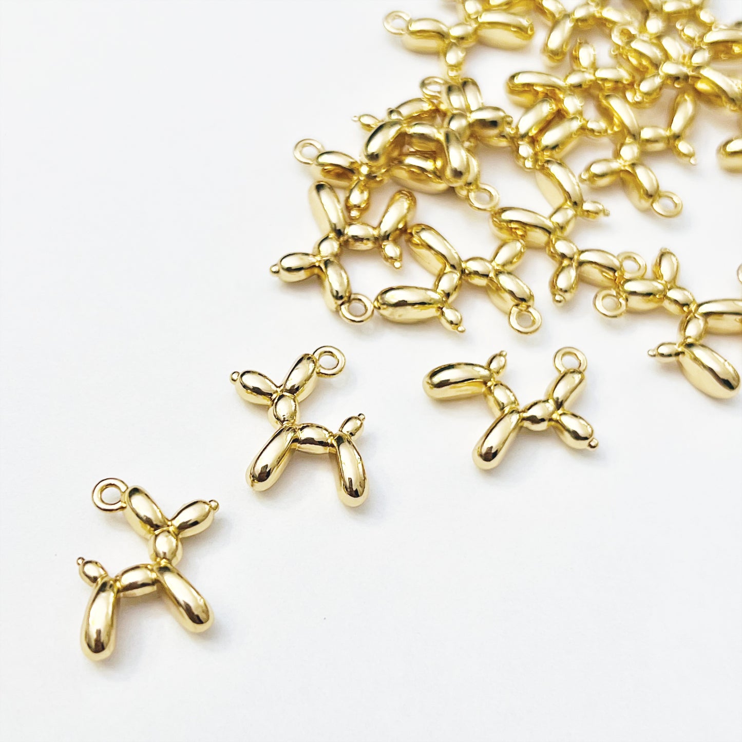 Metal Balloon Dog Pendant Charms
