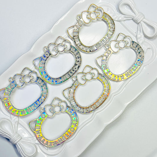 E1 - Holo Silver Lined HK Acrylic Pendant - 10pcs