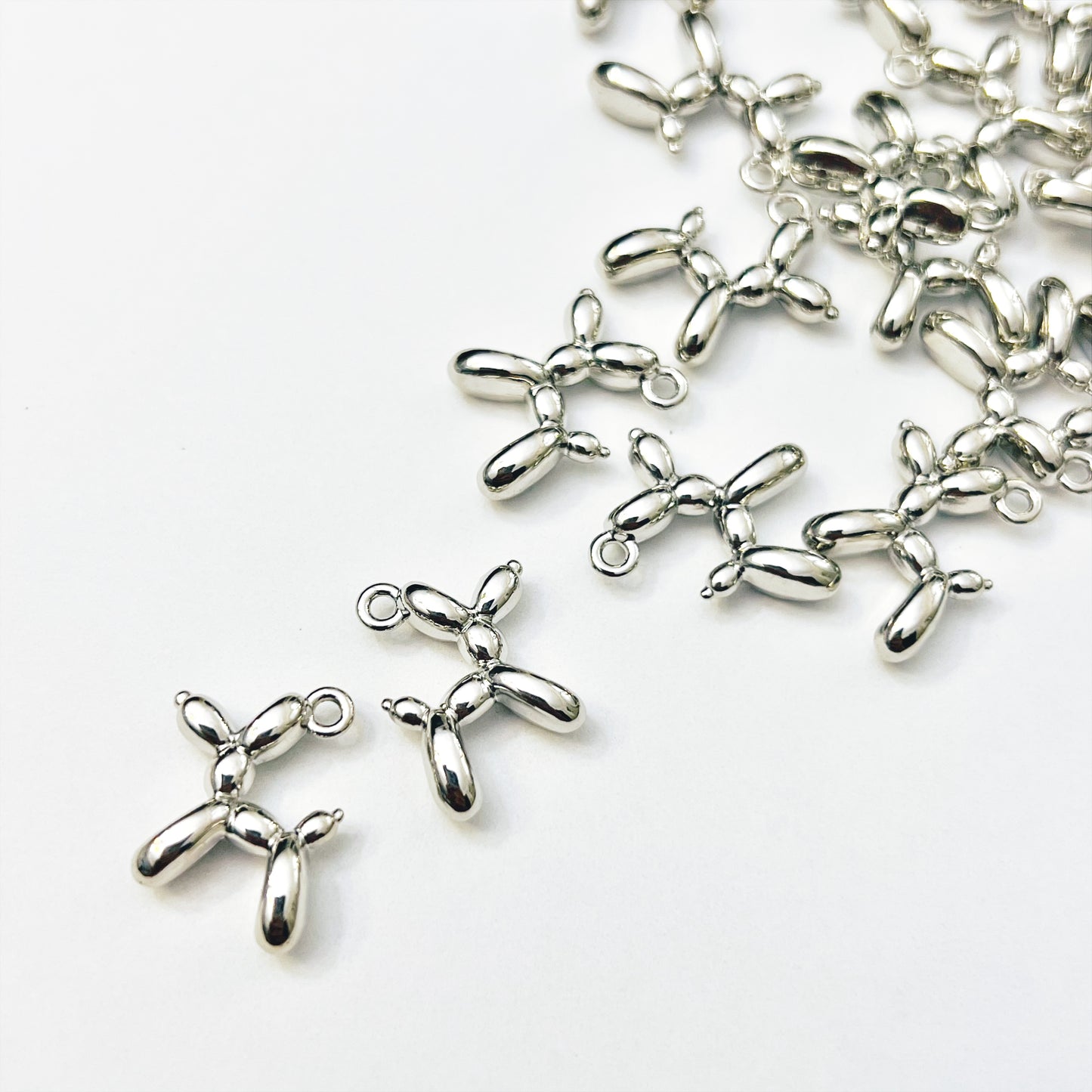 Metal Balloon Dog Pendant Charms