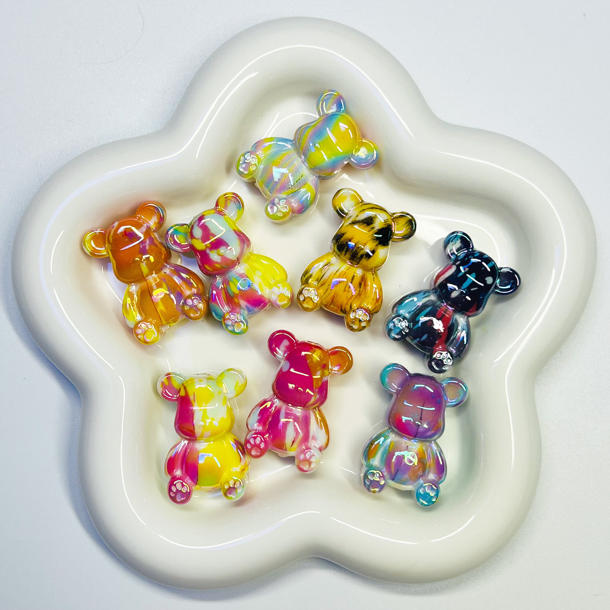 A3 - Mix Marble Bears - 8pcs