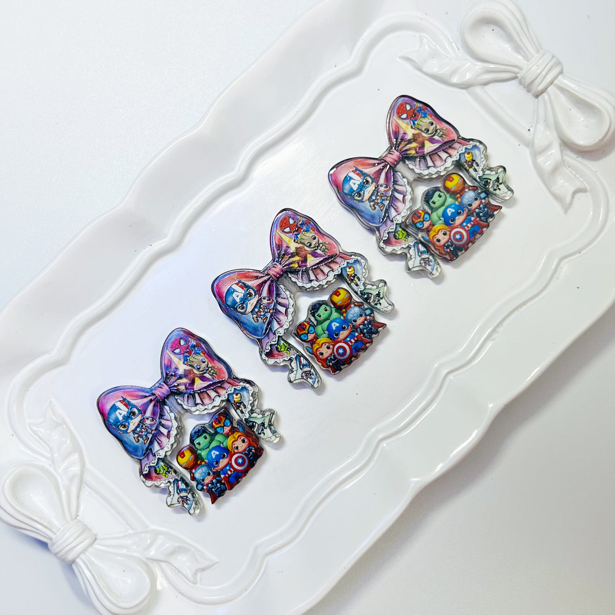 D9 - Acrylic Focal Set - 3 Sets - Super Heros