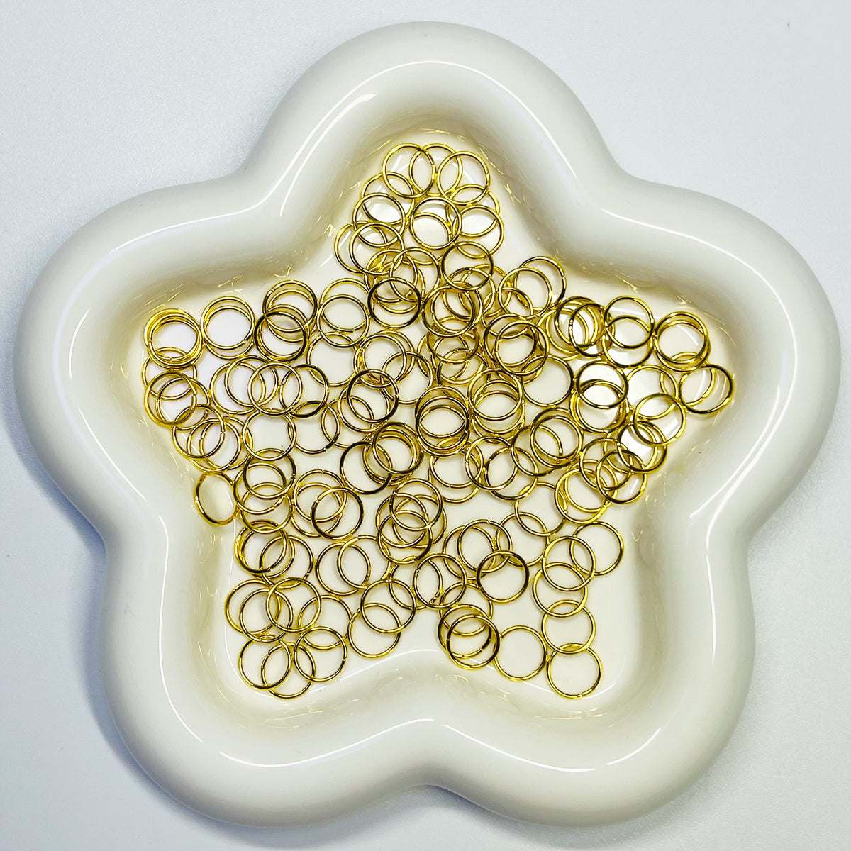 F11 - 10mm Gold Jump Rings - 200pcs