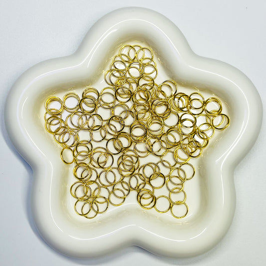 F11 - 10mm Gold Jump Rings - 200pcs