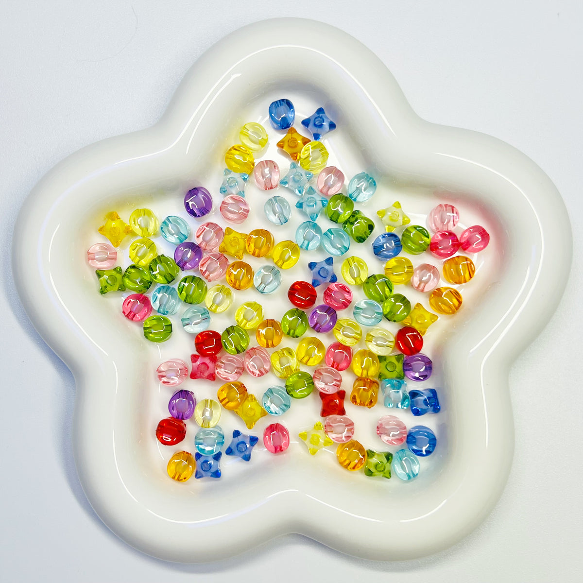 B8 - 8mm Double Layer Irregular Shape Mix - 100pcs