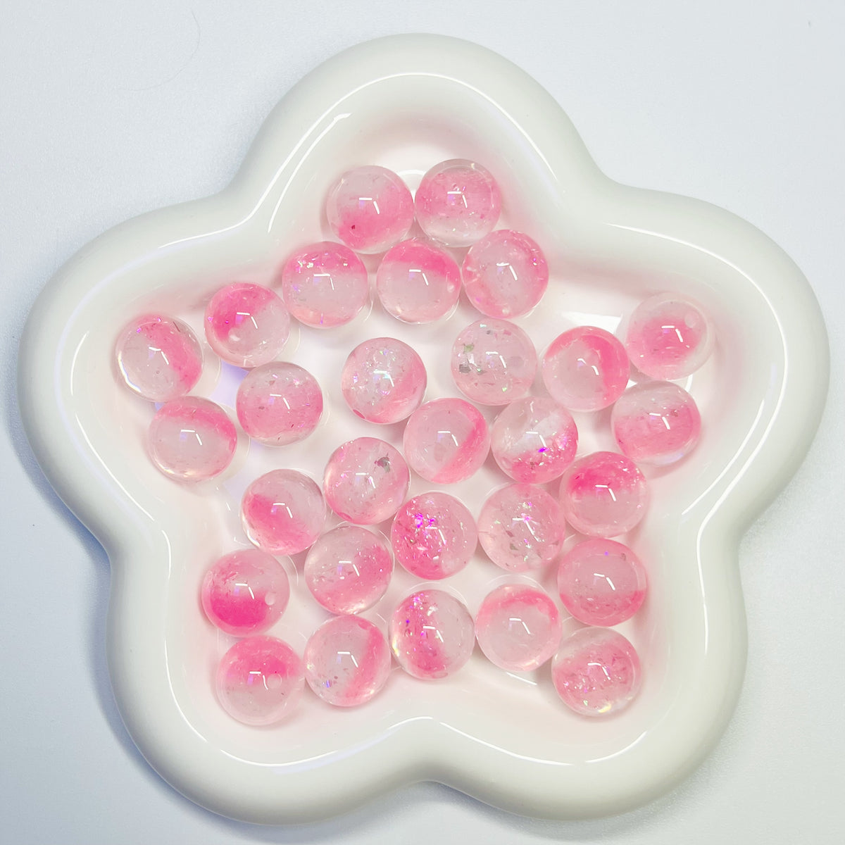 C2 - 16mm Dual Tone Resin Glitter - 20pcs